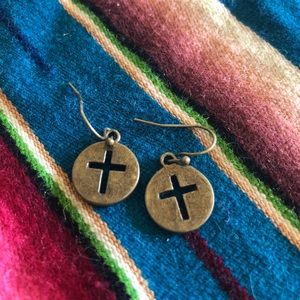 Cross earrings